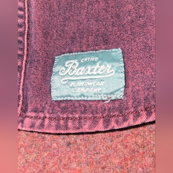 Vintage Baxter Brand 100% Cotton Men's Long Sleeved Shirt Size Small - Picture 2 of 8